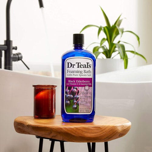 Dr Teal's Foaming Bath Black Elderberry 1000ml