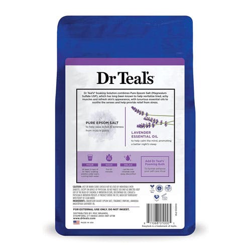 Dr Teal's Epsom Bath Salt Lavender 1.36kg