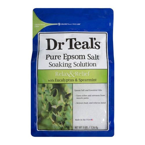 Dr Teal's epsom bath salt eucalyptus and spearmint 1.36kg
