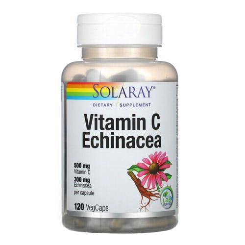 Solaray Vitamin C Echinacea-120 Capsules
