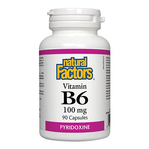 Natural Factors Vitamin B6 Pyridoxine 100 mg 90 Tablets