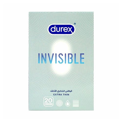 Durex Invisible Extra Thin Condoms - Pack of 20