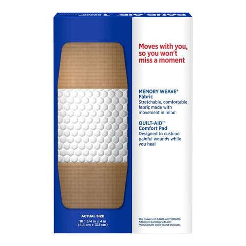 Johnson & Johnson Flexible Fabric Band Aid Extra Large 10 Pcs