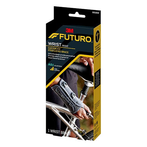 3M Futuro Wrist Custom Fit Stabilizing Brace (601602) - Right Hand - Adjustable Size - 1 Wrist Brace