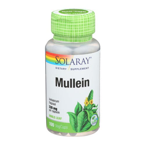 Solaray Mullein Whole Leaf 330mg-100 Capsules