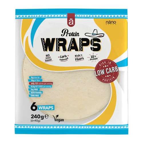 Nano Supps Protein Wraps 240g - Pack of 6 Wraps