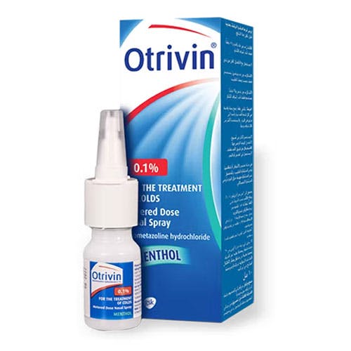 Otrivin Menthol 0.1% Adults Nasal Spray 10ml
