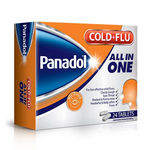 Panadol Cold & Flu All in One - 24 Tablets