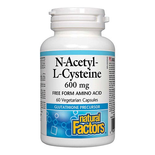 Natural Factors N-Acetyl-L-Cysteine 600mg 60 Capsules