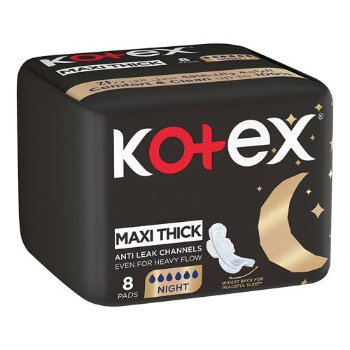 Kotex Maxi Thick - Night Pads - 8 Pads