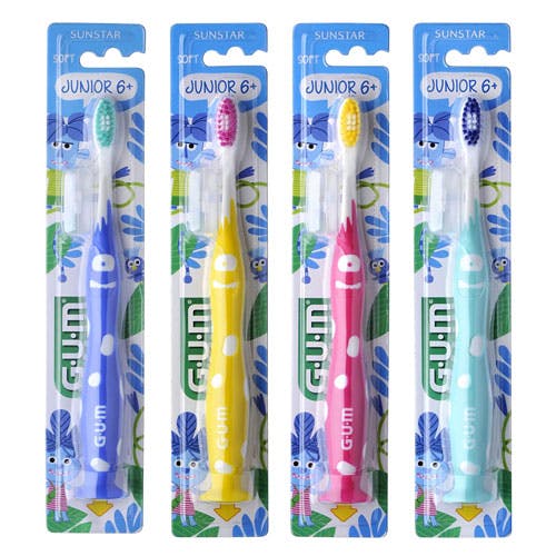 GUM Junior Toothbrush for 6+ Years (902) Soft - Assorted Color