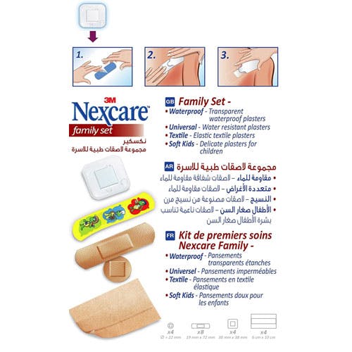 3M Nexcare Family Set Bandages - Assorted Size - 20 Bandages