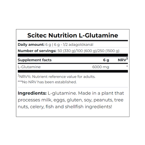 Scitec Nutrition L-Glutamine Powder 600gm