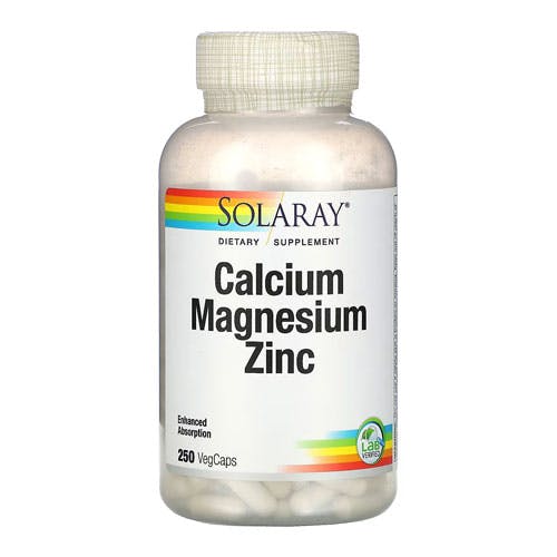 Solaray Calcium Magnesium Zinc-250 Capsules