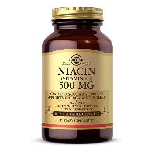 Solgar Niacin (Vitamin B3) 500mg -100 Capsules