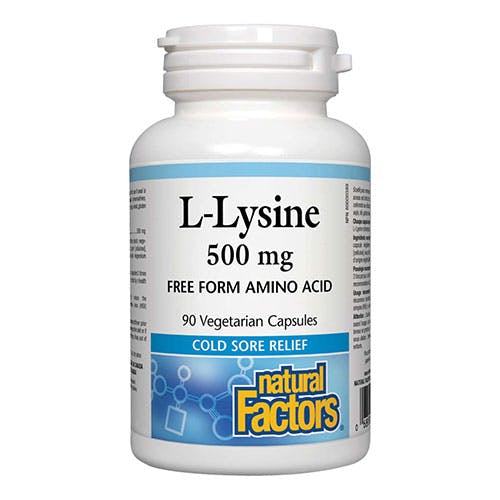Natural Factors L-lysine 500 mg 90 Capsules