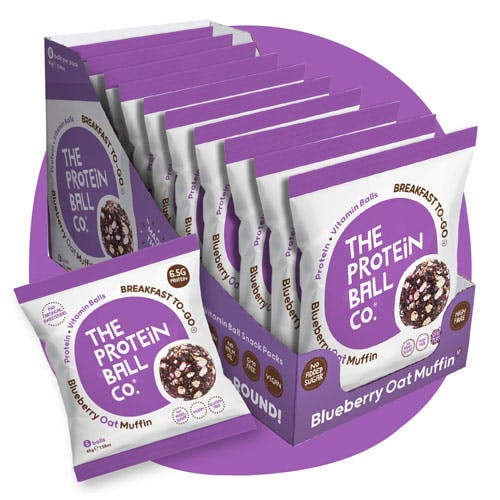 The Protein Ball Bluberry Oat Muffin 45gm (6 Balls)