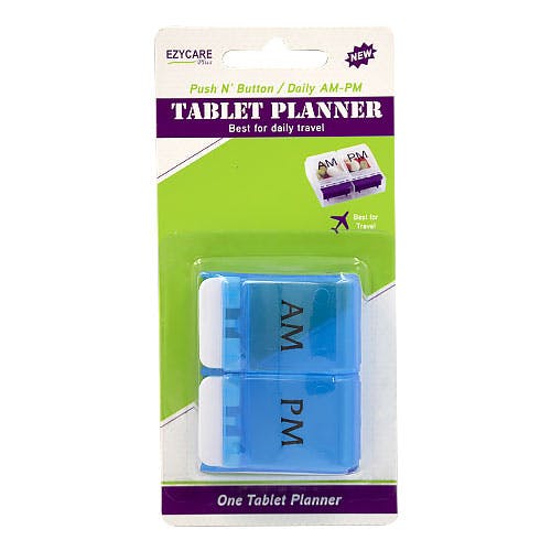 Ezycare Push N' Button Daily AM-PM Tablet Planner