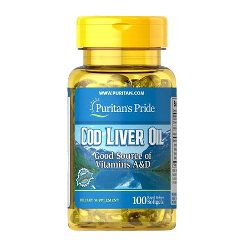 Puritan's Pride Cod Liver Oil 100 Softgels