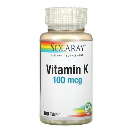 Solaray Vitamin K 100mcg-100 Tablets