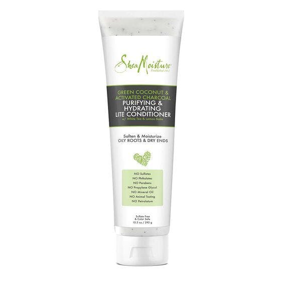 Shea Moisture Green Coconut & Activated Charcoal Purifying & Hydrating Lite Conditioner 292gm