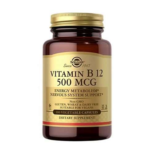 Solgar Vitamin B12 500mcg -100 Capsules