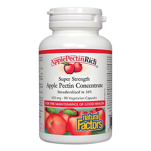 Natural Factors Apple Pectin Concentrate 500mg 90 Capsules