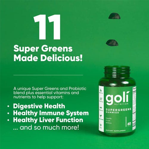 Goli Supergreens Gummies -60 Gummies