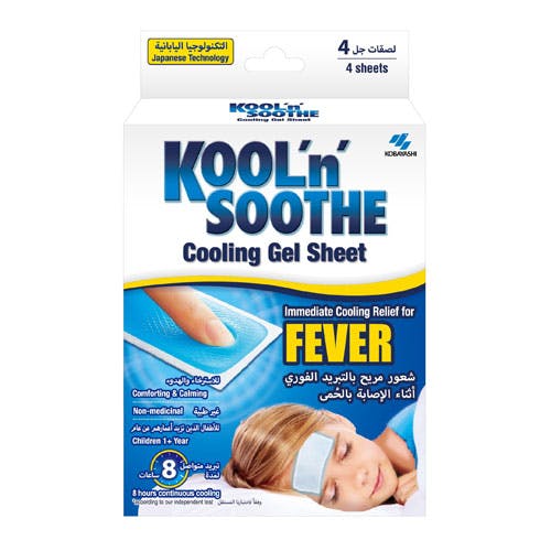Kool N Soothe Cooling Gel Sheet Children- 4 Sheets