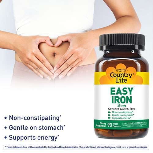 Country Life Easy Iron 25mg 90 Capsules