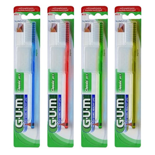 GUM Classic Toothbrush (411) Soft - Assorted Color