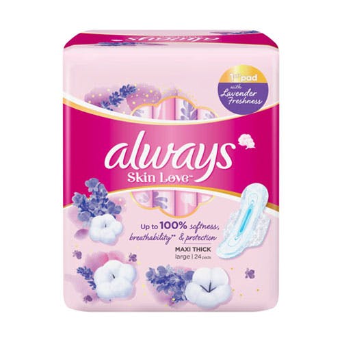 Always Skin Love - Maxi Thick Large Pads - 24 Pads
