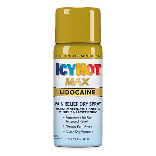 Icyhot Max Lidocaine Pain Relief Dry Spray 113gm