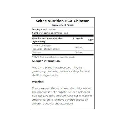 Scitec Nutrition HCA Chitosan - 100 Capsules