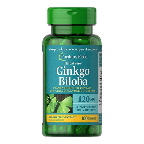 Puritan's Pride Ginkgo Biloba 120 mg 100 Capsules