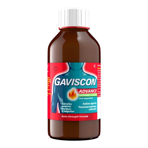 Gaviscon Advance Oral Suspension 200ml - Peppermint Flavor
