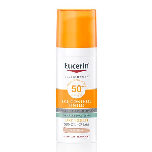 Eucerin Oil Control Tinted Sun Gel Cream Medium 50ml