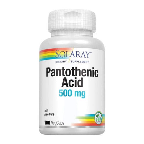 Solaray Pantothenic Acid 500mg-100 Capsules