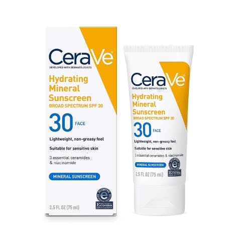 CeraVe Hydrating Mineral Sunscreen SPF-30 50ml