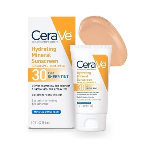 CeraVe Hydrating Mineral Sunscreen SPF-30 50ml