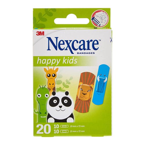 3M Nexcare Happy Kids Tattoo  Bandages - Assorted Size - 20 Bandages