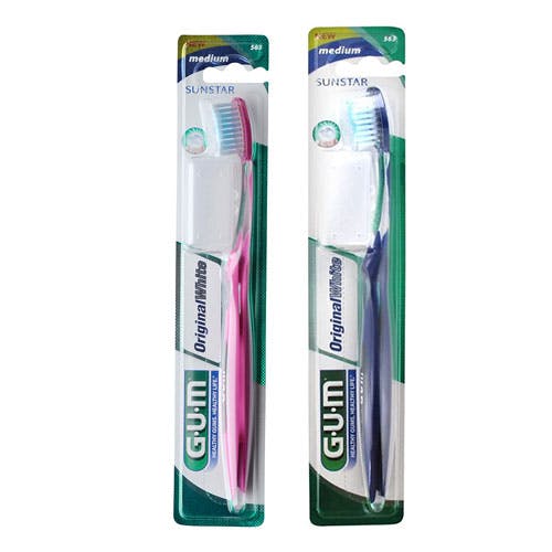 GUM Original White Toothbrush (563) Medium - Assorted Color