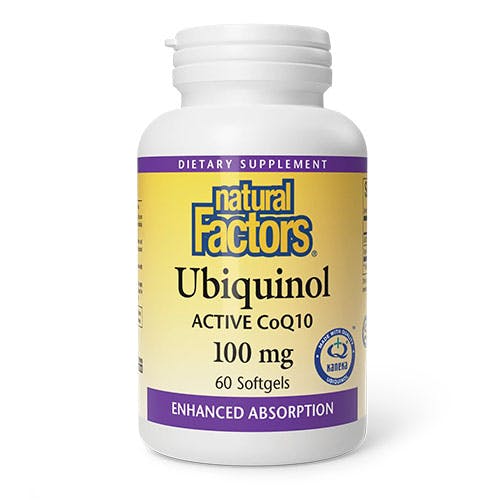 Natural Factors Ubiquinol Active CoQ10 100 mg 60 Softgels