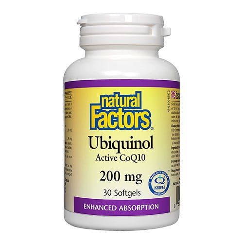 Natural Factors Ubiquinol Active CoQ10 200 mg 30 softgels