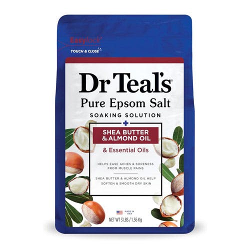 Dr Teal's Epsom salt soaking solutions shea Butter & Almond Oil 1.36kg