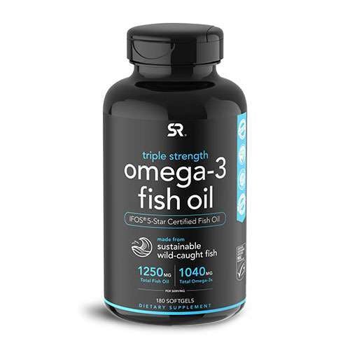 Sports Research Triple Strength Omega-3 Fish Oil 180 Softgels