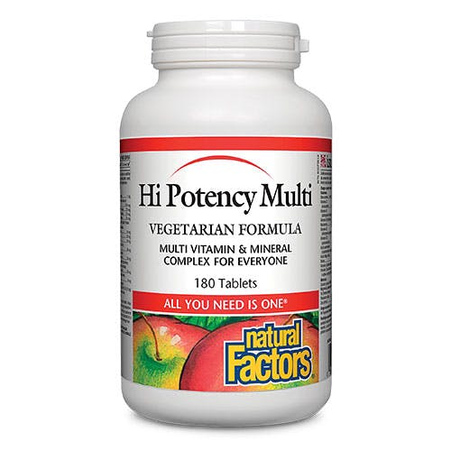 Natural Factors Hi Potency Multi 180 Tablets