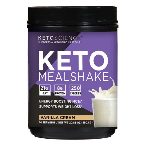 Keto Science Ketogenic Meal Shake 587gm - Vanilla Cream Flavor