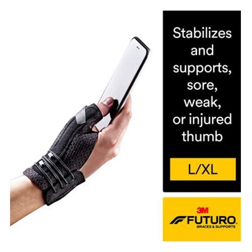 3M Futuro Thumb Deluxe Stabilizer (45844) - Large/XL Size - 1 Thumb Stabilizer (Black Color)