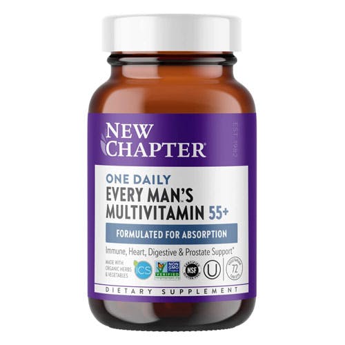 New Chapter Every Man's One Daily 55+ Multivitamin - 72 Tablets